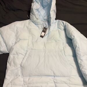 Head In The Clouds Puffer Jacket - Light Blue